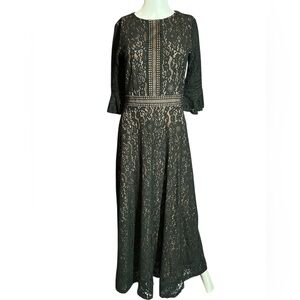 Elegant Black Lace Dress